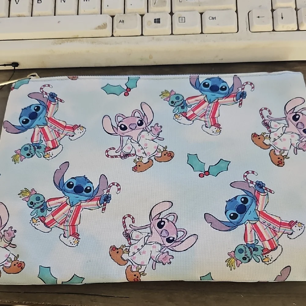 Stitch and Angel Makeup Bag NWT